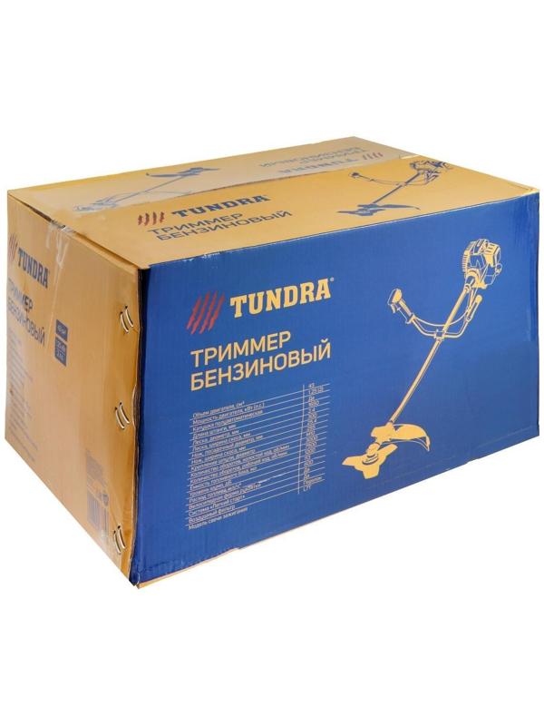 Триммер бензиновый ТУНДРА, Easy-start, леска/нож, 43 см3, 2 л.с., в двух коробках