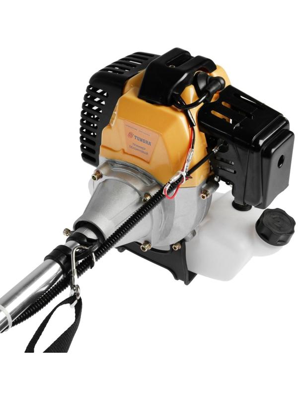 Триммер бензиновый ТУНДРА, Easy-start, леска/нож, 43 см3, 2 л.с., в двух коробках