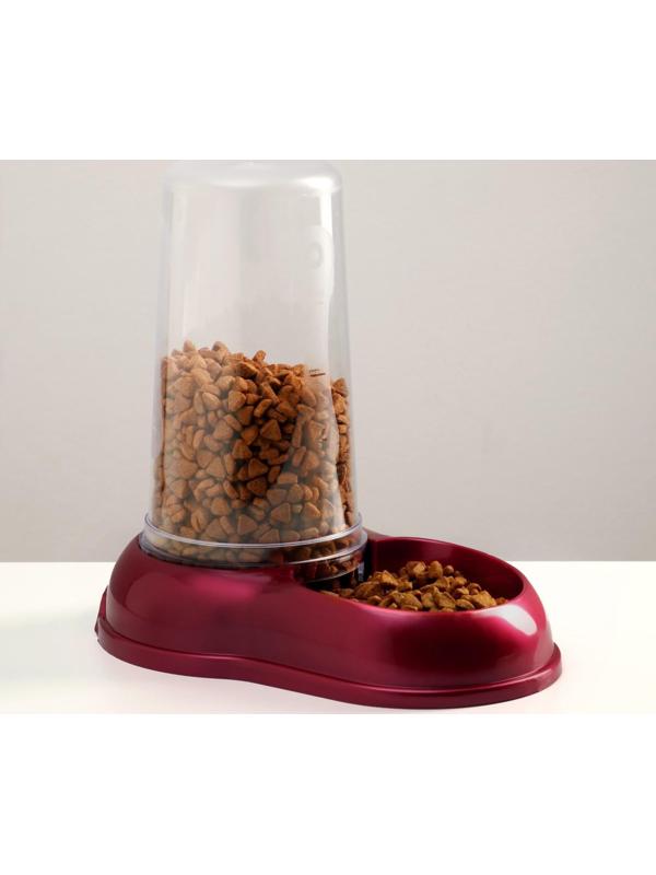 Автопоилка/автокормушка, рубиновая перламутр, 1,5 л