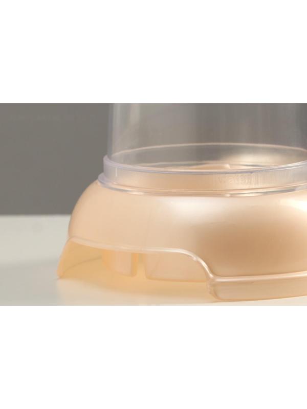 Автопоилка-автокормушка, бежевая перламутр, 1,5 л