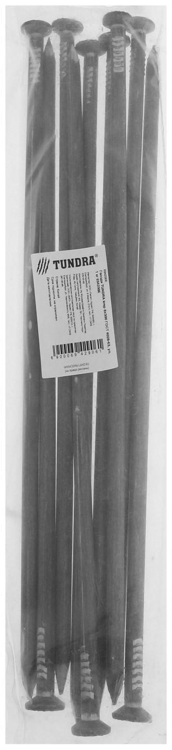 Гвозди ТУНДРА krep 8х300 мм, ГОСТ 4028-63, уп. 1 кг