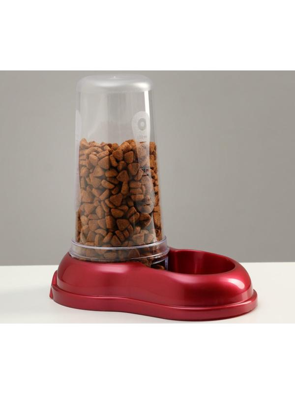Автопоилка-автокормушка, рубиновая перламутр, 0,6 л