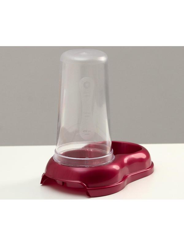 Автопоилка-автокормушка, рубиновая перламутр, 0,6 л