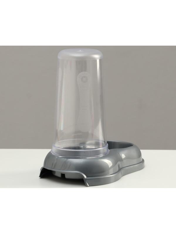 Автопоилка/автокормушка 0,6 л, серая перламутр