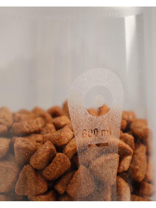 Автопоилка/автокормушка 0,6 л, серая перламутр