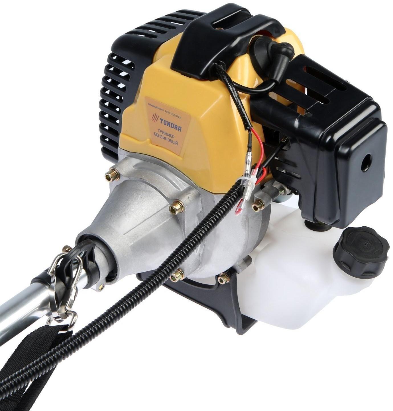 Триммер бензиновый ТУНДРА, Easy-start, леска/нож, 52 см3, 2.3 л.с., в двух коробках