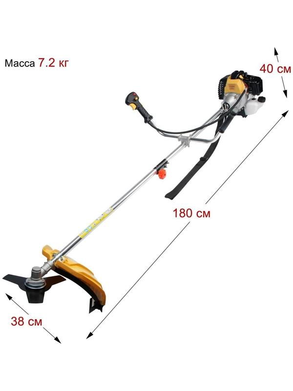 Триммер бензиновый ТУНДРА, Easy-start, леска/нож, 52 см3, 2.3 л.с., в двух коробках