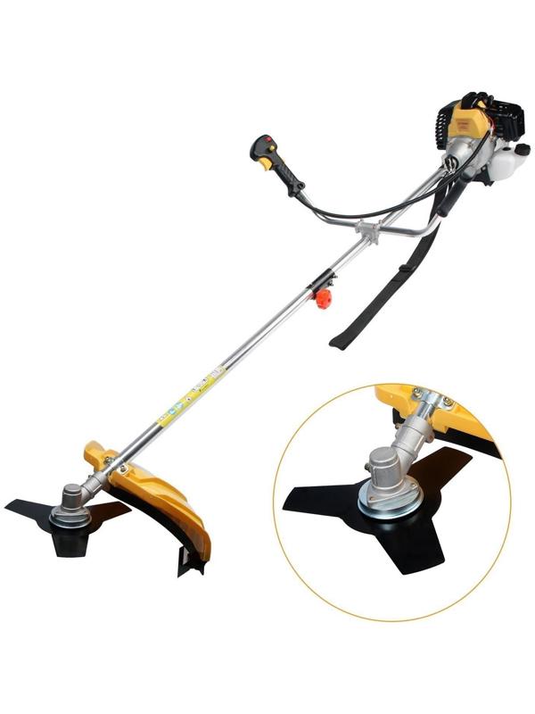 Триммер бензиновый ТУНДРА, Easy-start, леска/нож, 52 см3, 2.3 л.с., в двух коробках