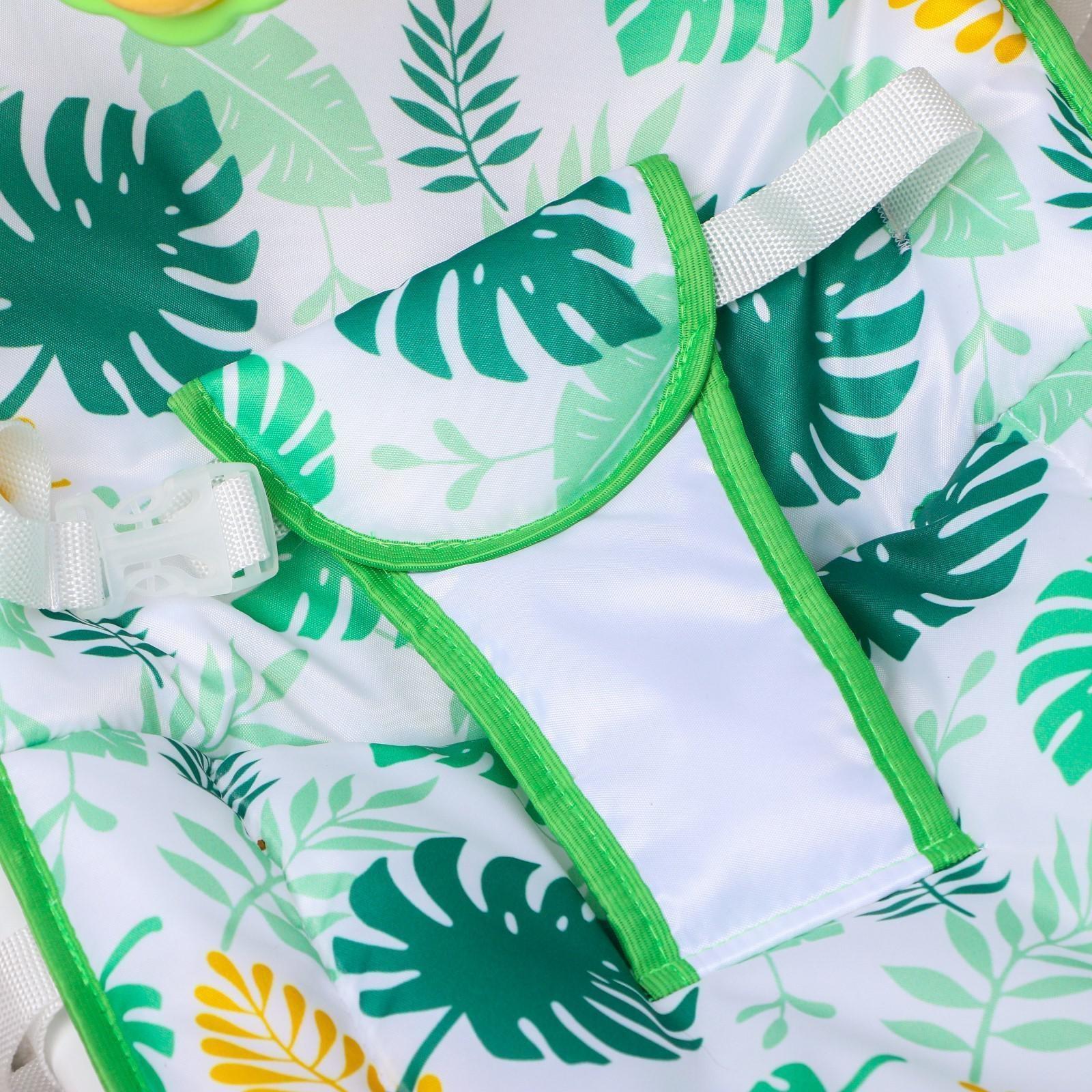 Шезлонг - качалка для новорождённых «Сафари», игровая дуга, игрушки МИКС