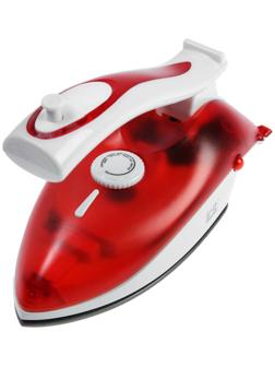 Утюг Irit IR-2305, 730 Вт, тефлоновая подошва, 200 мл, дорожный, бело-красный