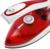 Утюг Irit IR-2305, 730 Вт, тефлоновая подошва, 200 мл, дорожный, бело-красный