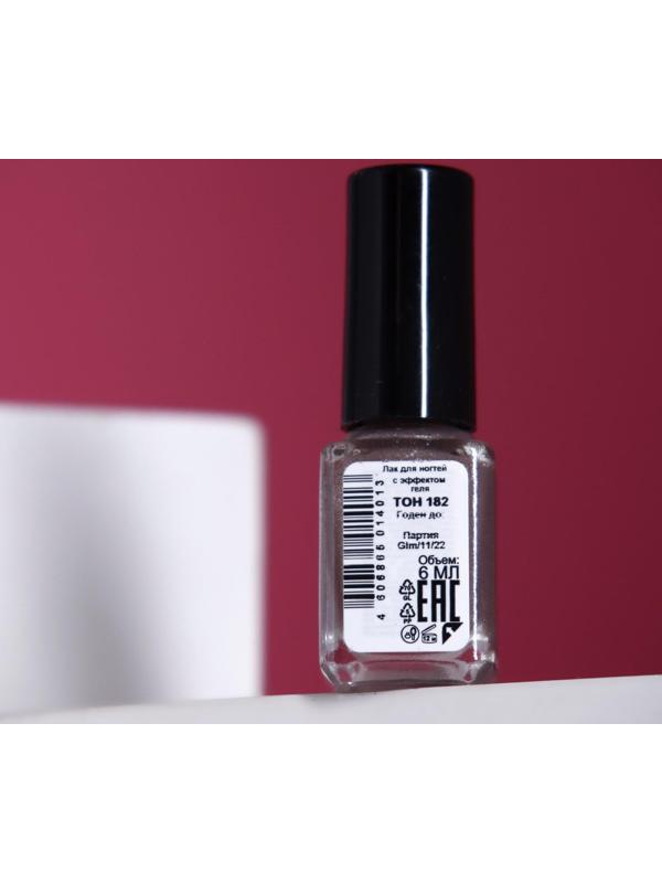 Лак для ногтей с эффектом геля, Jeanmishel, тон 182, искрящийся жемчужный, 6 мл