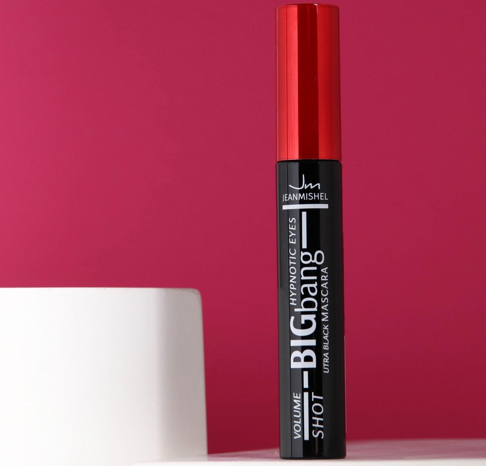 Тушь для ресниц объемная, Jean Mishel, BIGbang черная, силиконовая кисть, 14 мл