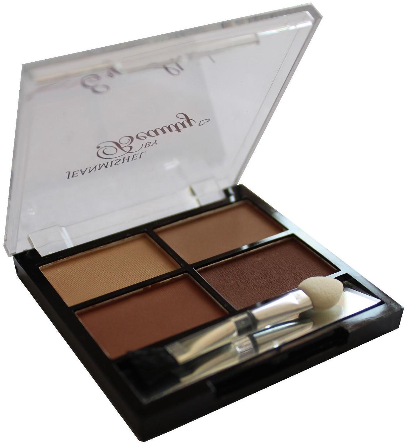 Тени для век, Jeanmishel by beauty, матовые четырехцветные,  тон 07