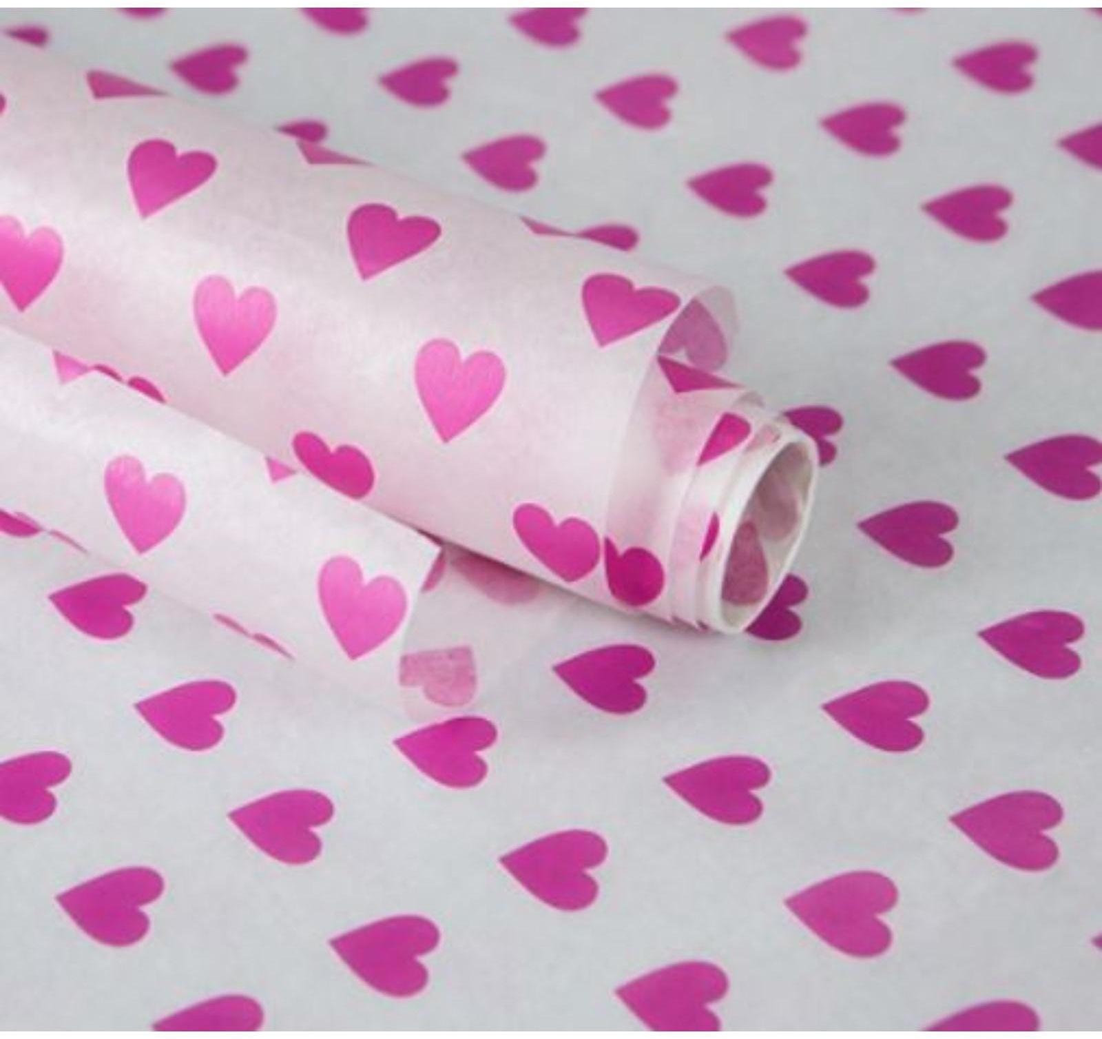 Бумага силиконизированная «Сердце», для выпечки, 0,38 х 5 м