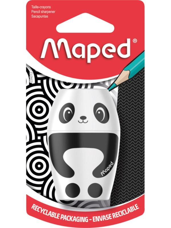 Точилка Maped Shakky с контейнером, 1 отверстие, ассорти
