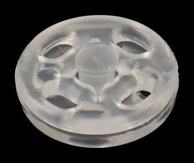 Кнопки пришивные, d = 10 мм, 10 шт, цвет прозрачный