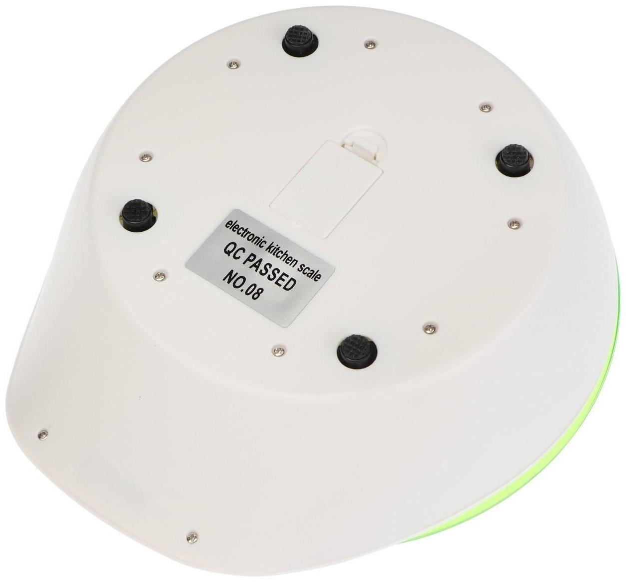 Весы кухонные Windigo LVKB-501, электронные, до 5 кг, чаша 1.3 л, зелёные