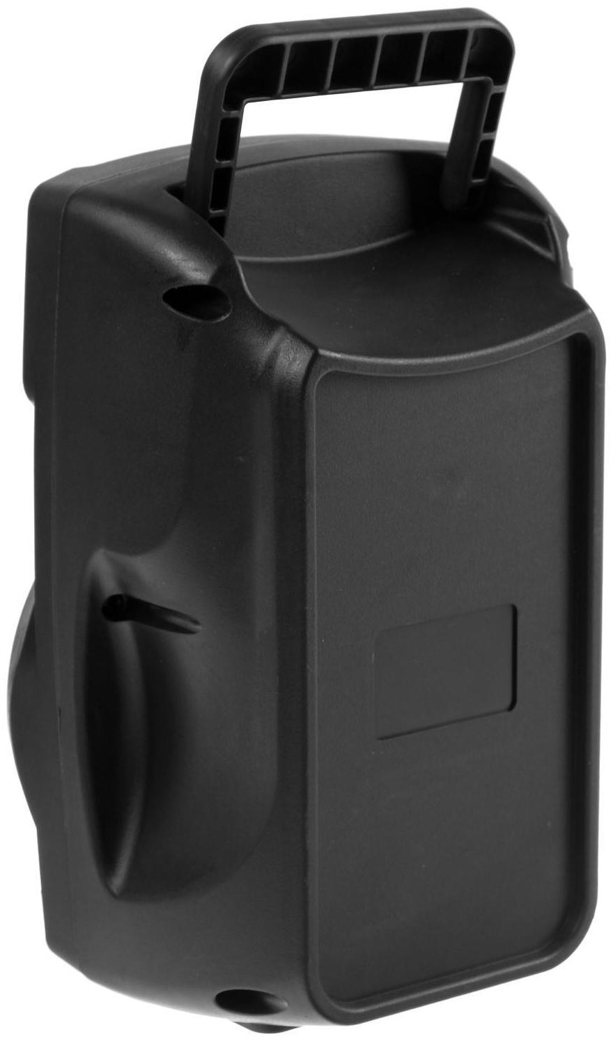 Портативная колонка LAB-08 MK-601, 5Вт, 600 мАч, TF, FM, AUX, USB, MIC, с подсветкой,черная