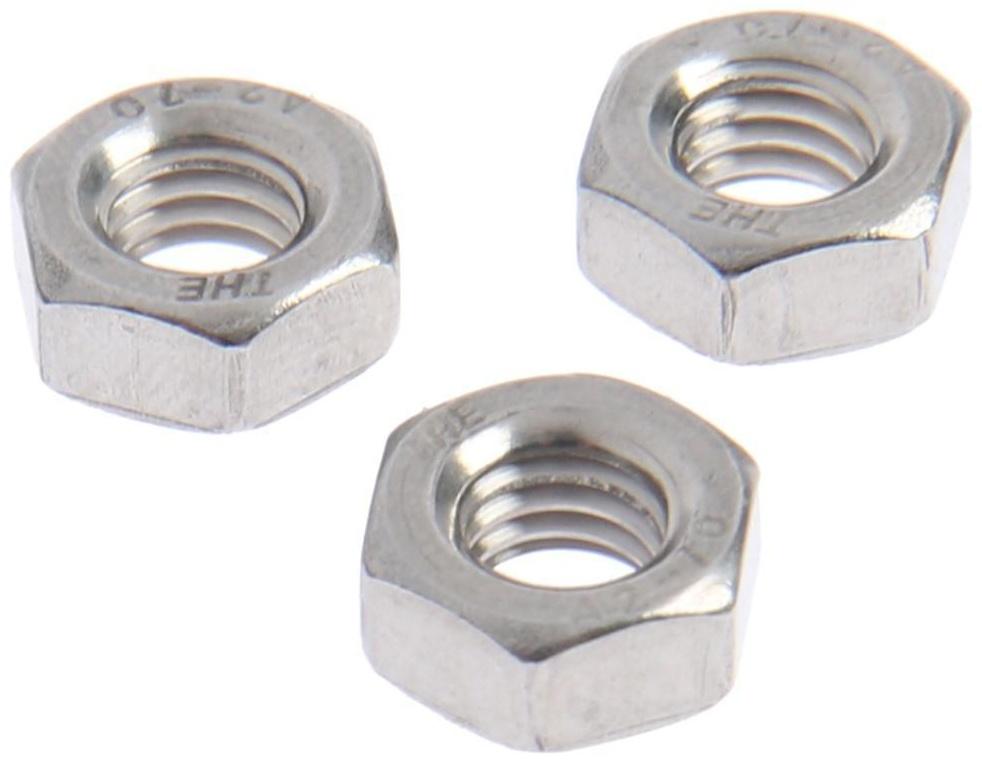 Гайка DIN934 М6 нерж., A2, 100 шт.