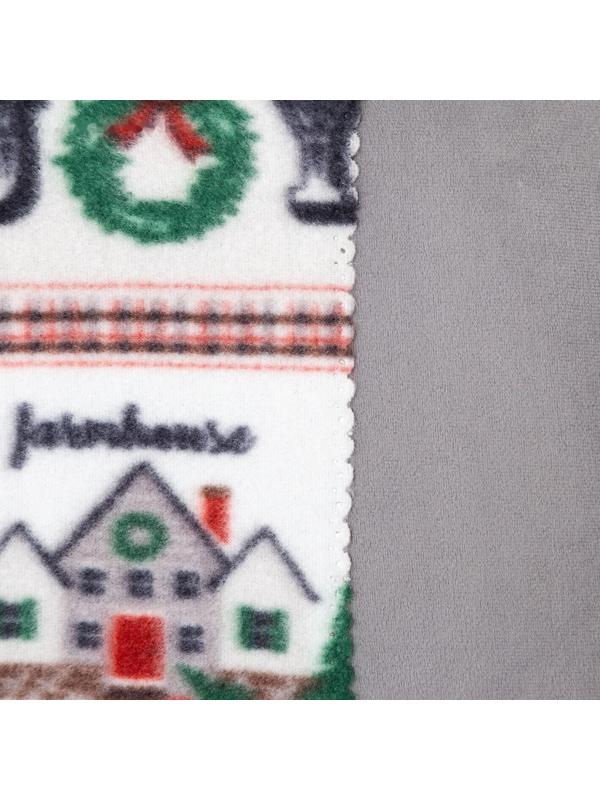 Плед Экономь и Я «Рождество» 150*200см, пл.160 г/м2, 100% п/э