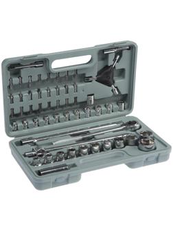 Набор инструментов в кейсе ТУНДРА, автомобильный, 1/2