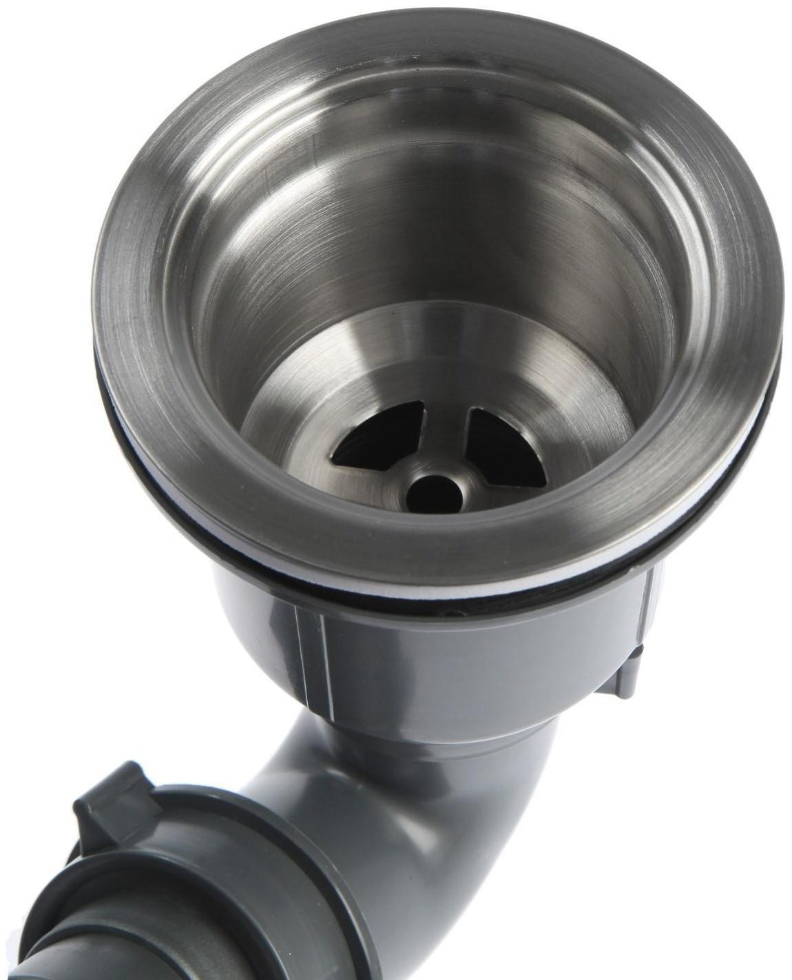 Мойка кухонная AFLORN AF97843B-D, врезная, двойная, S=3,0 и 0,8мм, 78х43х22см, сифон, графит