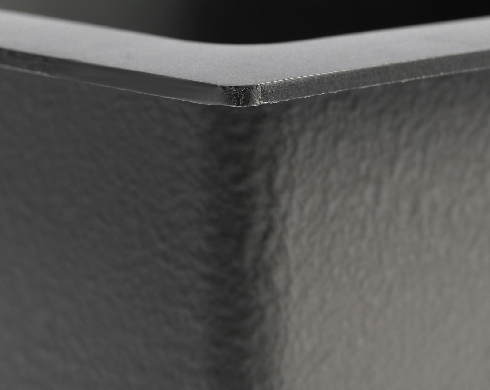 Мойка кухонная AFLORN AF96045F, врезная, S=3,0 и 0,8 мм, 60х45х20 см, сифон, графит