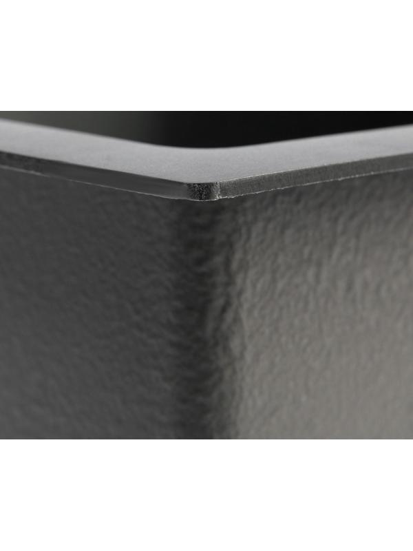 Мойка кухонная AFLORN AF96045F, врезная, S=3,0 и 0,8 мм, 60х45х20 см, сифон, графит