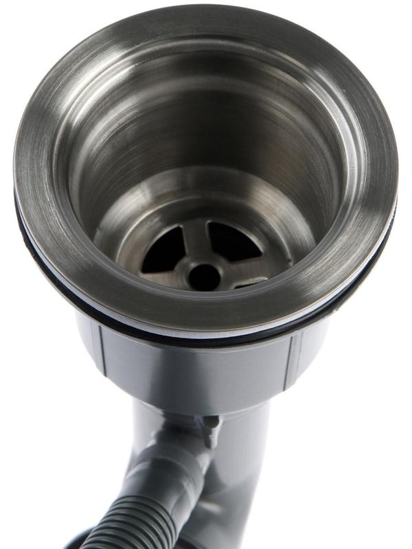 Мойка кухонная AFLORN AF97851-R, врезная, правая, S=3,0 и 0,8 мм, 78х51х22 см, сифон, сатин