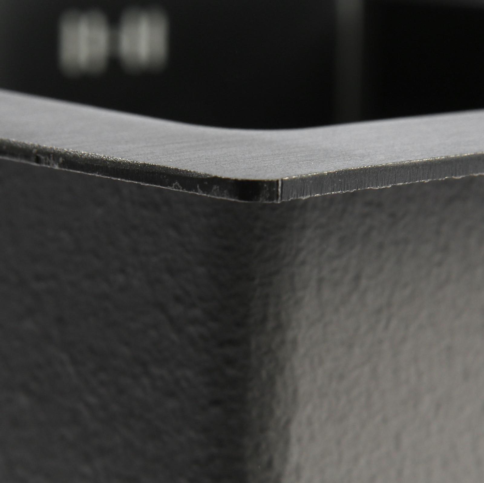 Мойка кухонная AFLORN AF97851F-L, врезная, левая, S=3,0 и 0,8 мм, 78х51х22 см, сифон, графит