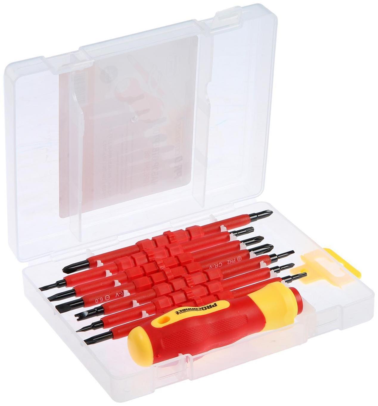 Набор отверток PROconnect 12-4773, 8 предметов, двухкомпонентная рукоятка