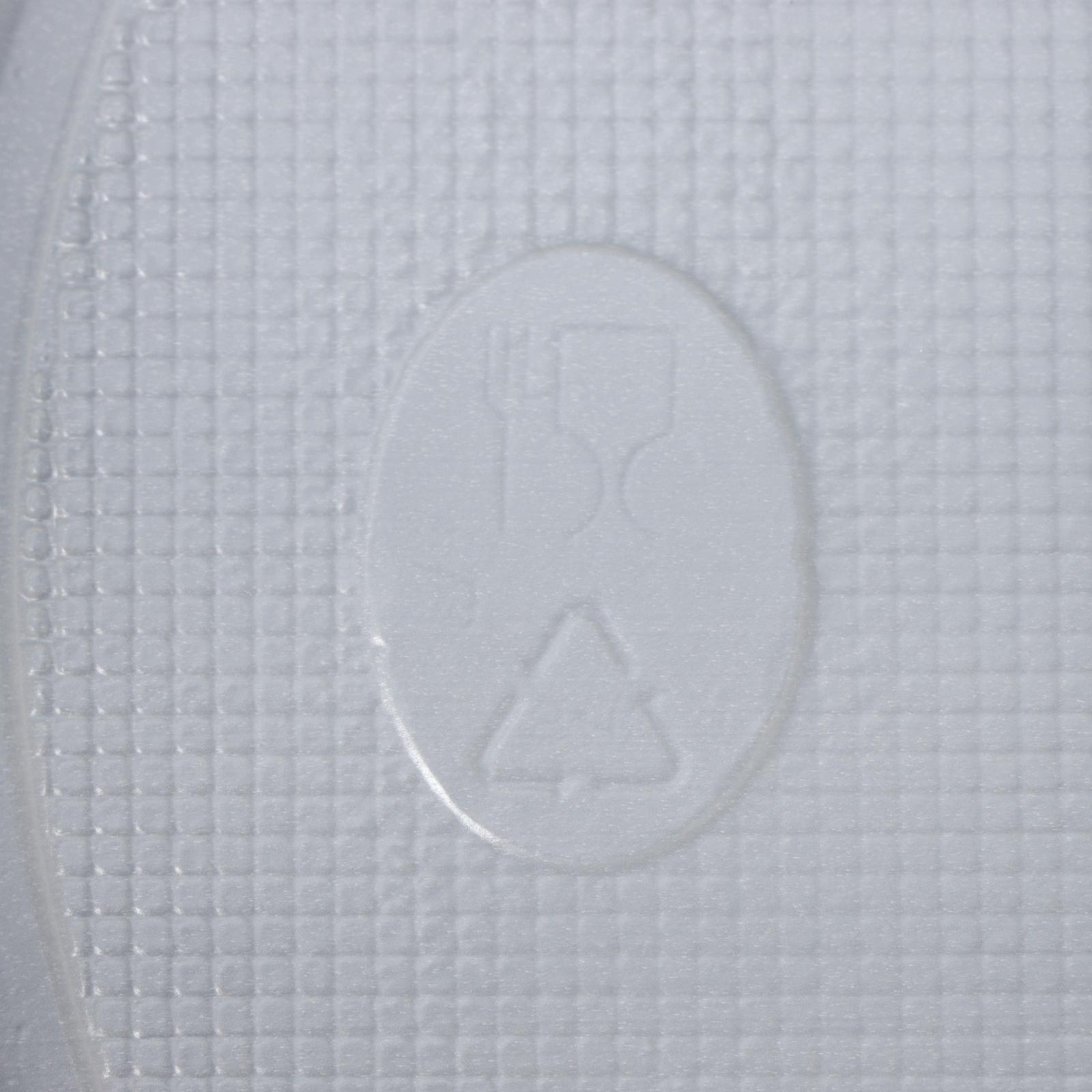 Тарелка одноразовая, d=20,5 см, 2-х секционная, цвет белый