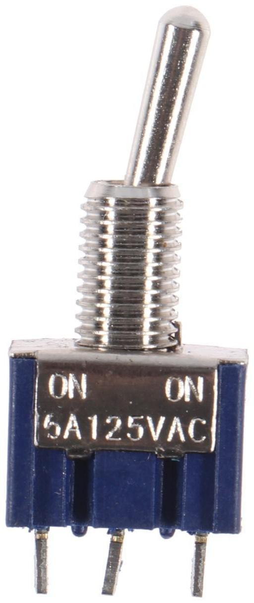 Тумблер, 250 В, 3 А, ON-ON, 3с, малый, розничная упаковка.