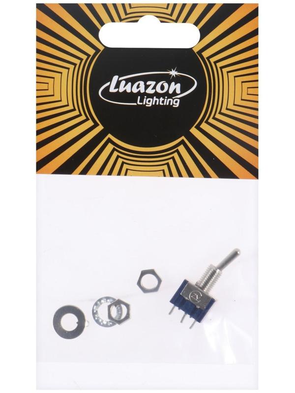 Тумблер, 250 В, 3 А, ON-ON, 3с, малый, розничная упаковка.