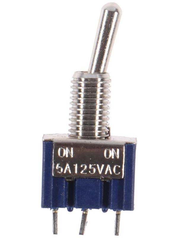 Тумблер, 250 В, 3 А, ON-ON, 3с, малый, розничная упаковка.