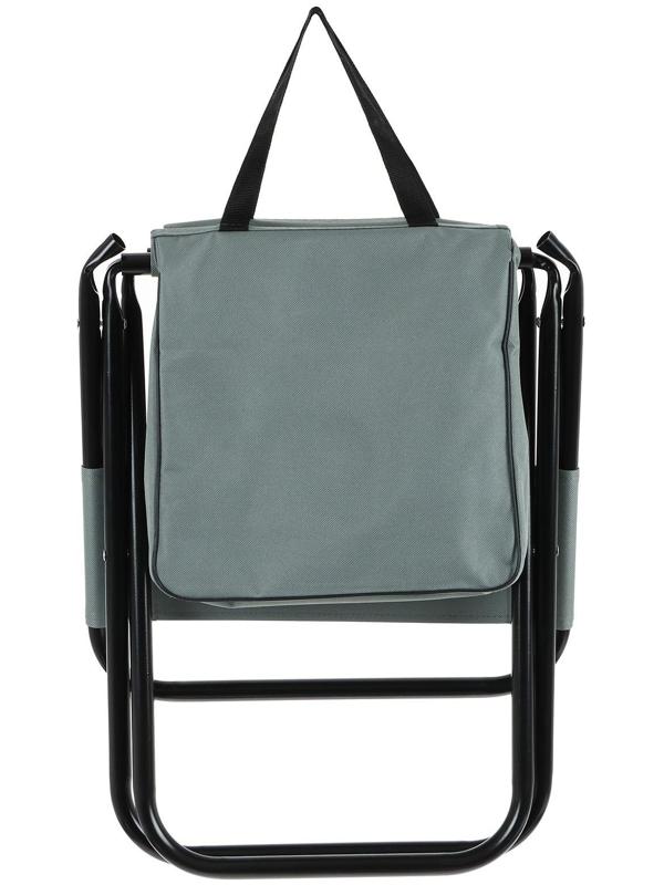 Стул туристический с сумкой 24 х 26 х 60 см, до 60 кг, цвет серый