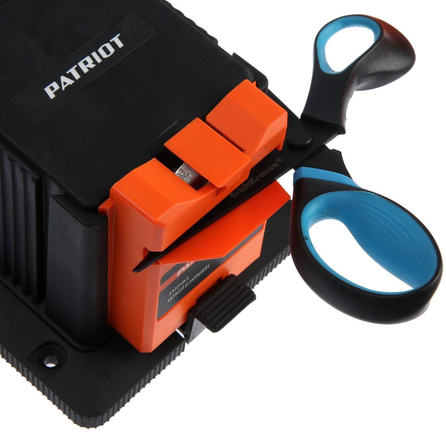 Станок заточной PATRIOT BG 100, 65 Вт, 6700 об/мин, для заточки сверл/ножей/ножниц/лезвий