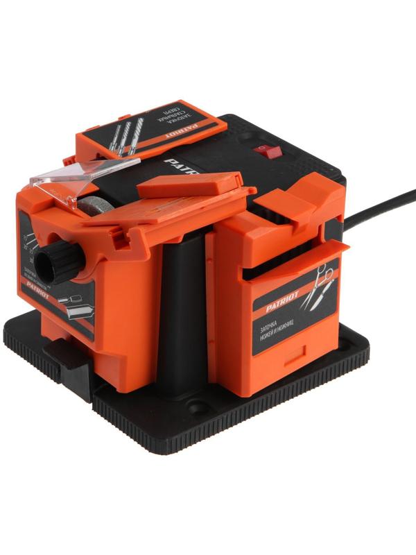 Станок заточной PATRIOT BG 100, 65 Вт, 6700 об/мин, для заточки сверл/ножей/ножниц/лезвий