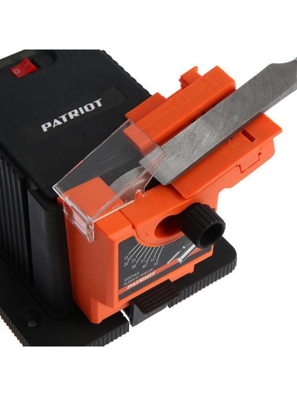 Станок заточной PATRIOT BG 100, 65 Вт, 6700 об/мин, для заточки сверл/ножей/ножниц/лезвий