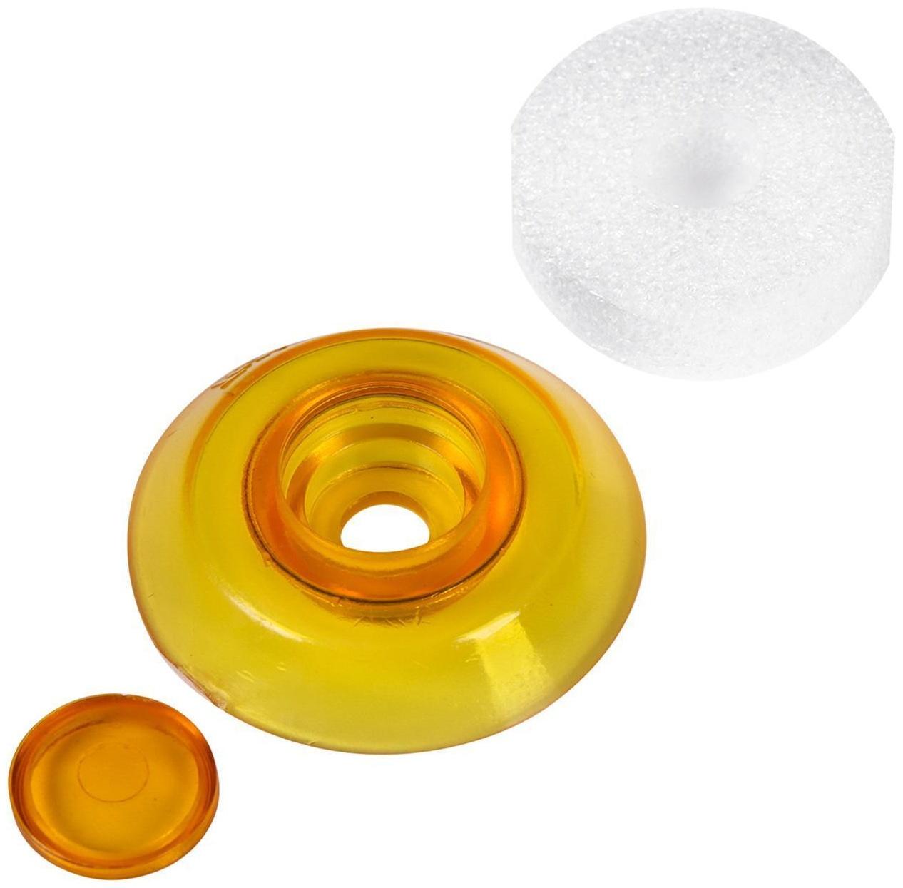 Термошайба из поликарбоната, d = 38 мм, УФ-защита, оранжевая, набор 25 шт.