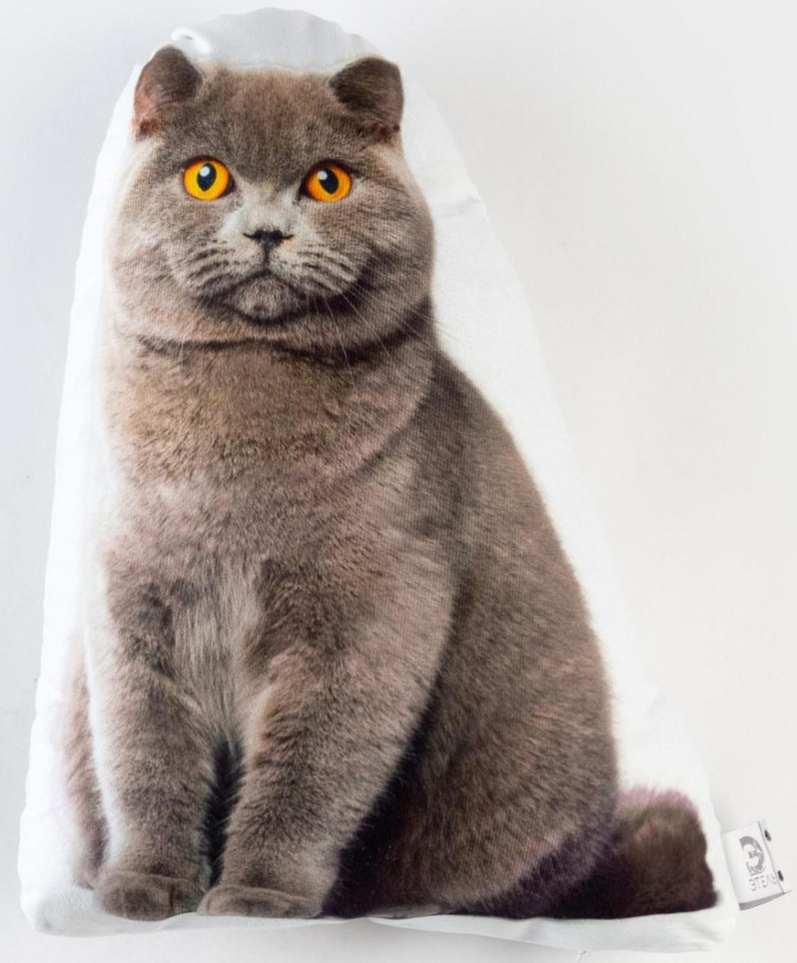 Подушка декоративная Этель «Кот» 33х40 см, велюр, 100% п/э