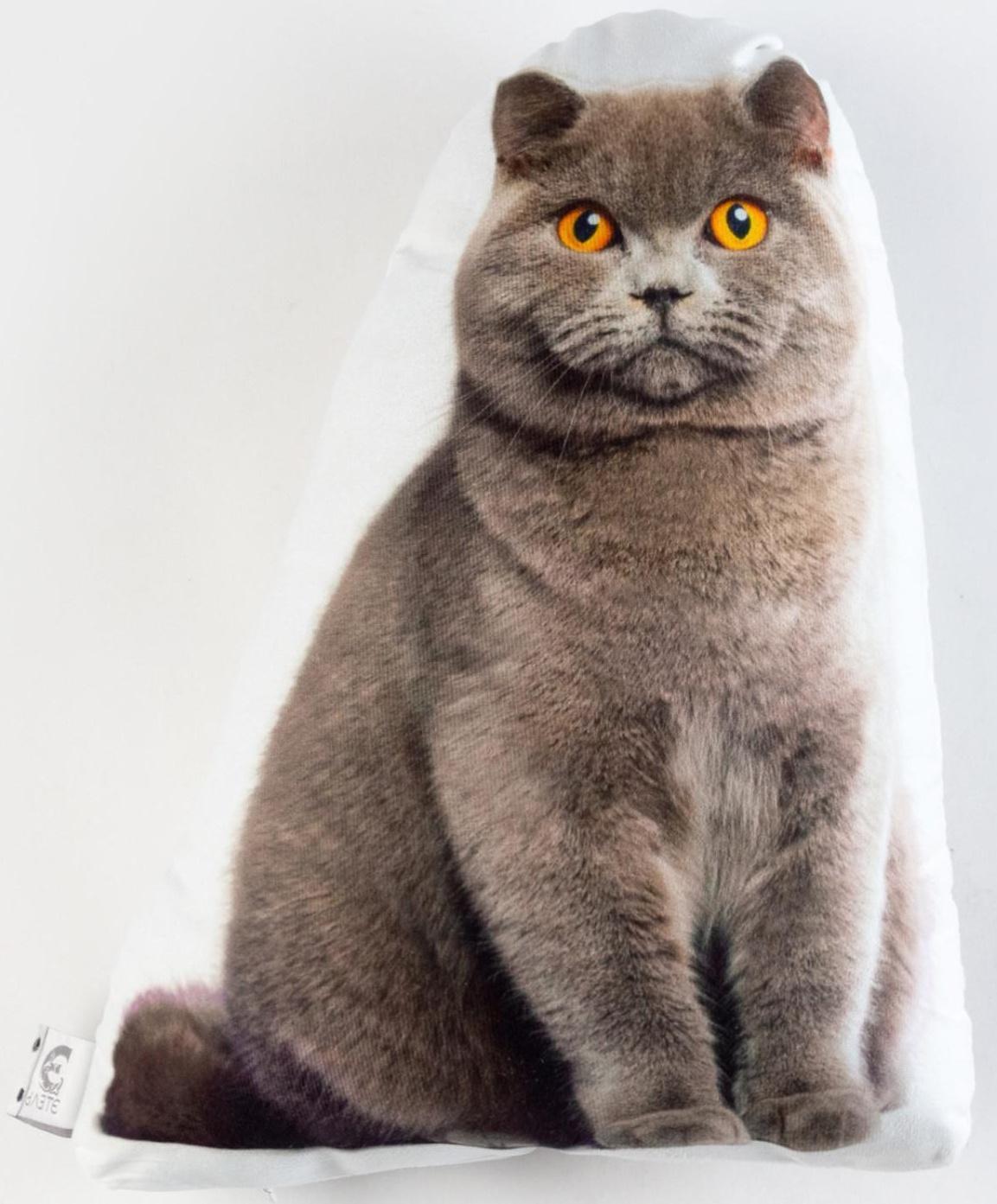 Подушка декоративная Этель «Кот» 33х40 см, велюр, 100% п/э