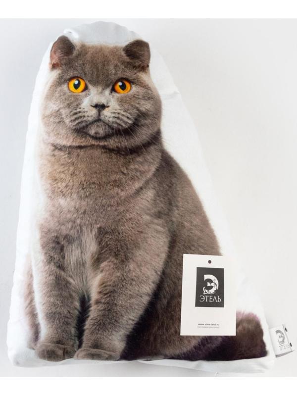 Подушка декоративная Этель «Кот» 33х40 см, велюр, 100% п/э