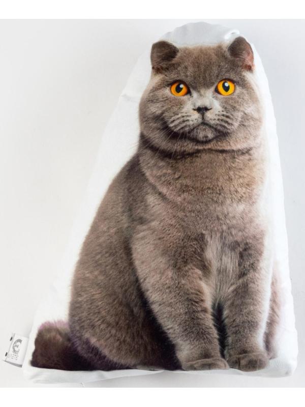 Подушка декоративная Этель «Кот» 33х40 см, велюр, 100% п/э