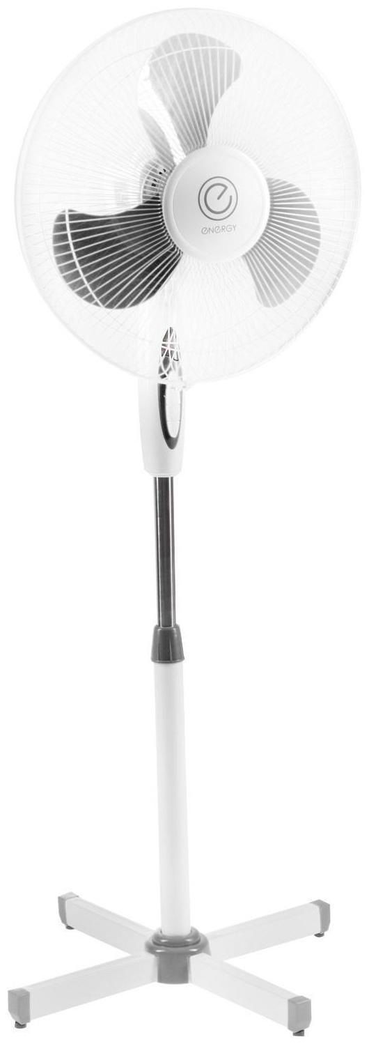 Вентилятор ENERGY EN-1659, напольный, 40 Вт, d=16 см, 3 скорости, ф-я поворота, белый