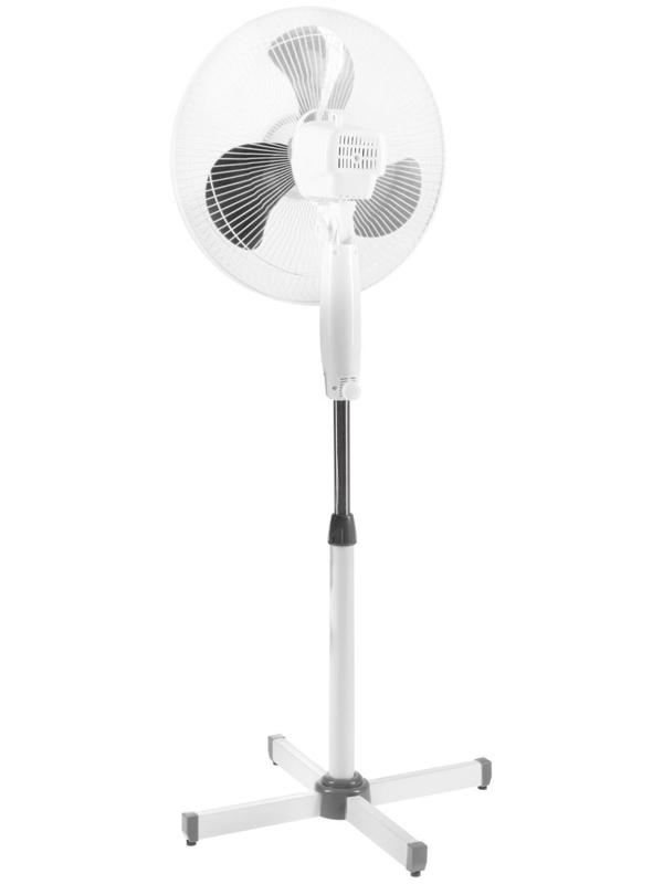 Вентилятор ENERGY EN-1659, напольный, 40 Вт, d=16 см, 3 скорости, ф-я поворота, белый