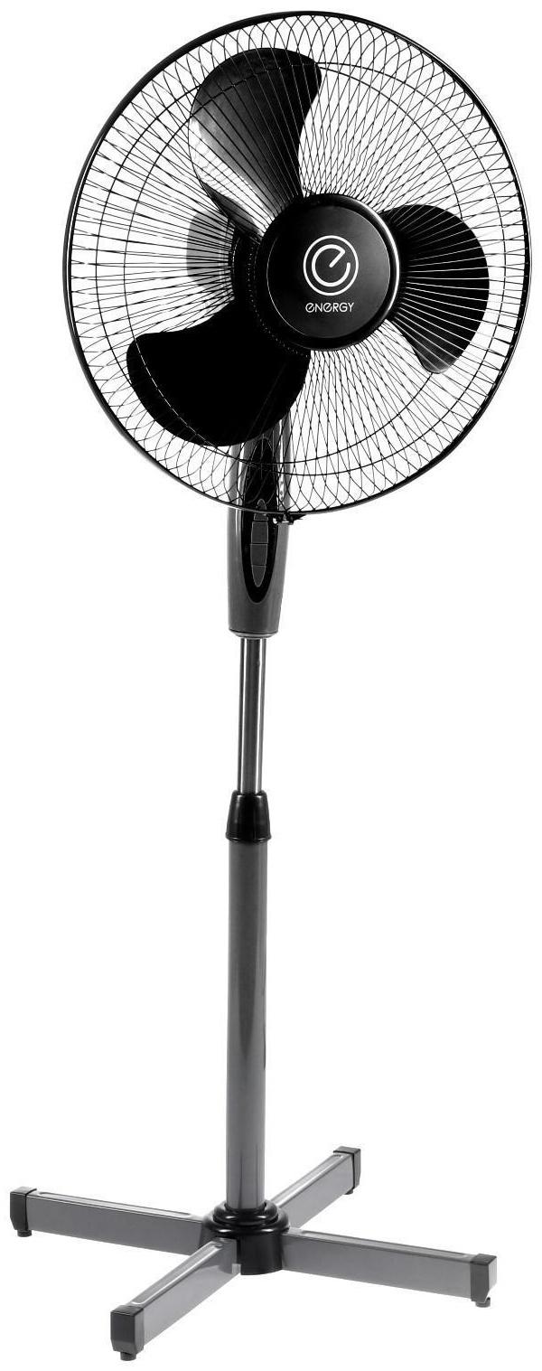 Вентилятор ENERGY EN-1659, напольный, 40 Вт, d= 16 см, 3 скорости, ф-я поворота, чёрный