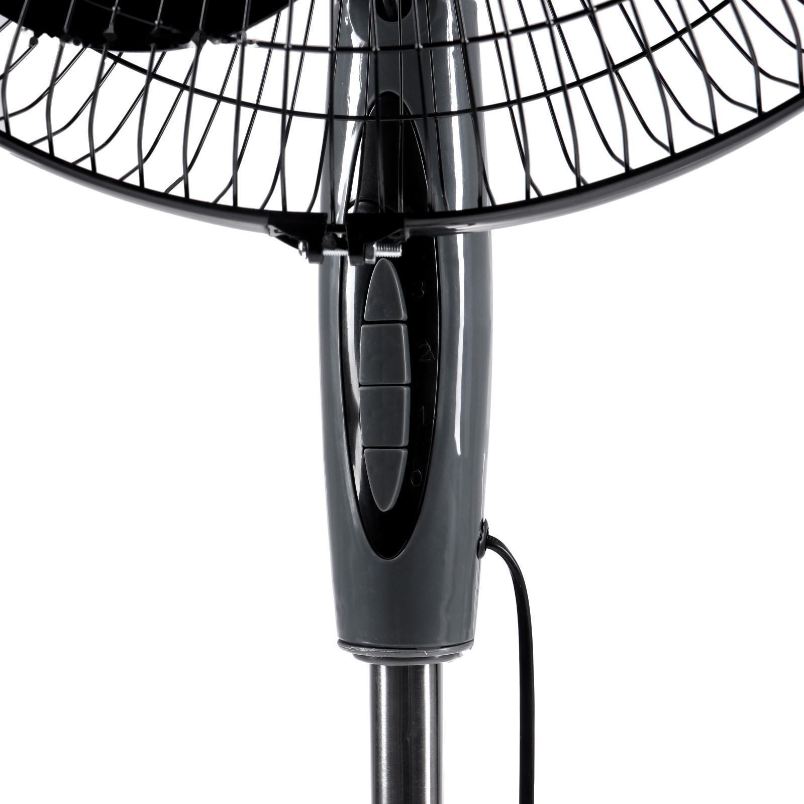 Вентилятор ENERGY EN-1659, напольный, 40 Вт, d= 16 см, 3 скорости, ф-я поворота, чёрный