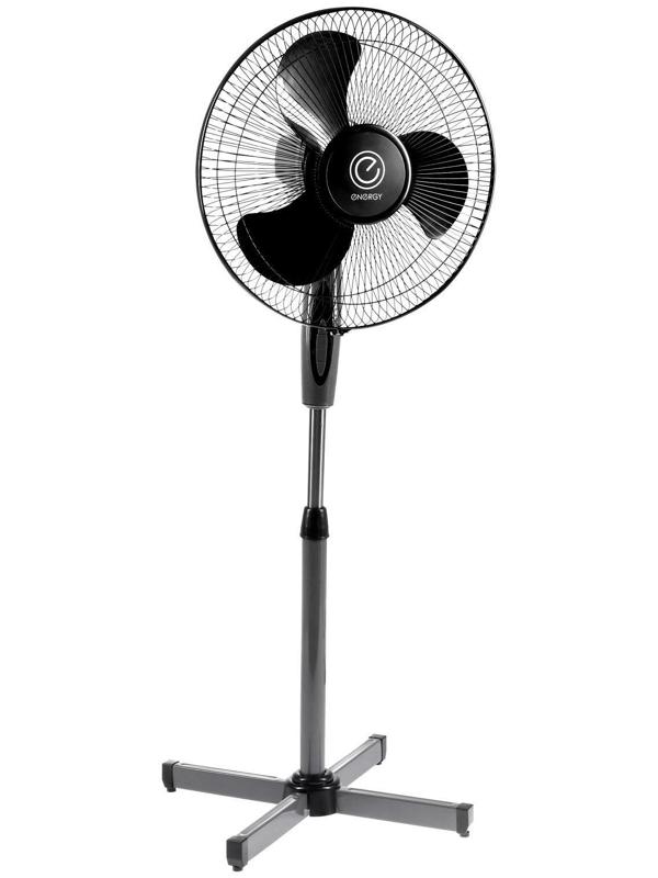 Вентилятор ENERGY EN-1659, напольный, 40 Вт, d= 16 см, 3 скорости, ф-я поворота, чёрный